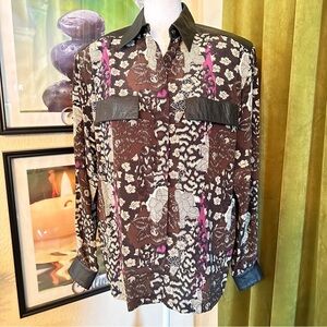 STUDIO 1201 MERCEDES+ ADRIENNE Silk Blouse Top